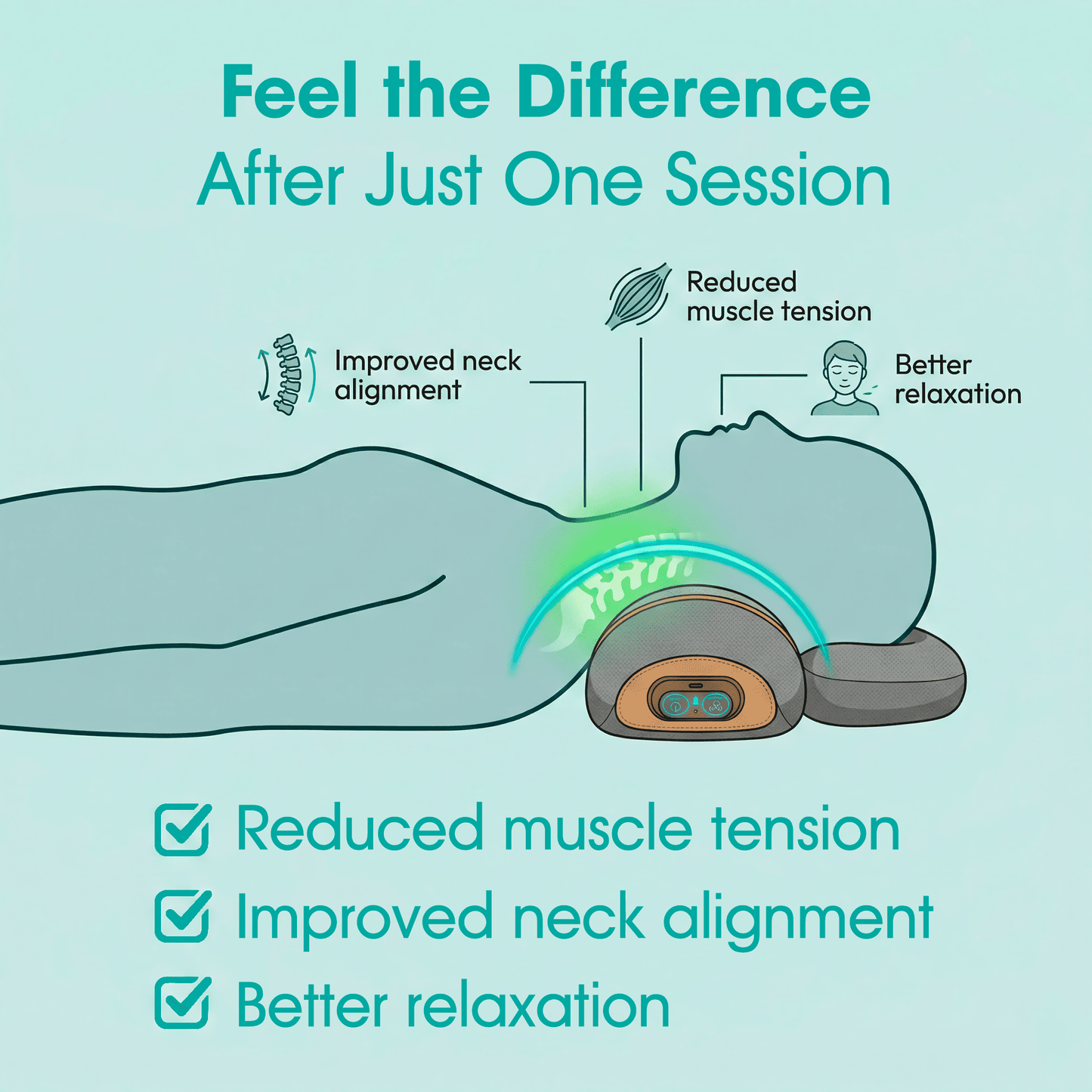 RevitaSpine™ SmartHeat Neck Massager Pro