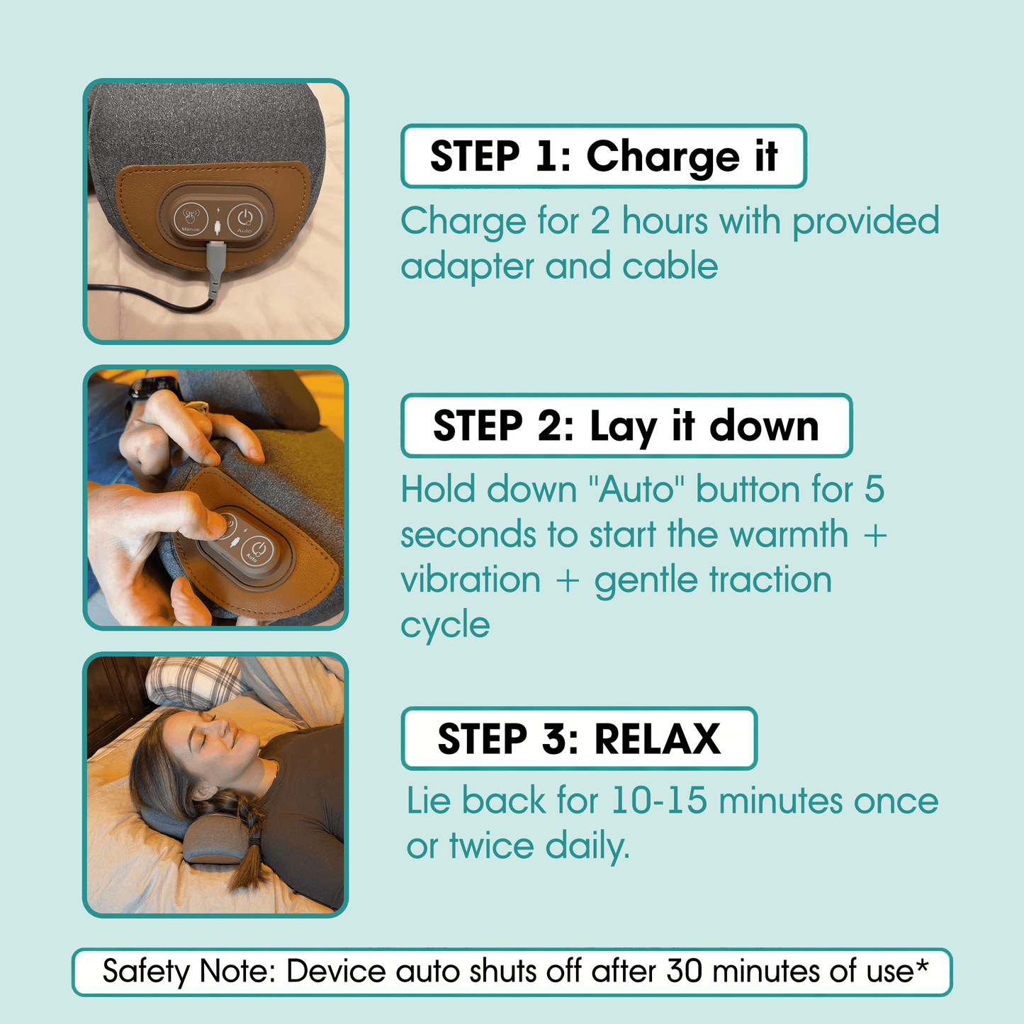 RevitaSpine™ SmartHeat Neck Massager Pro